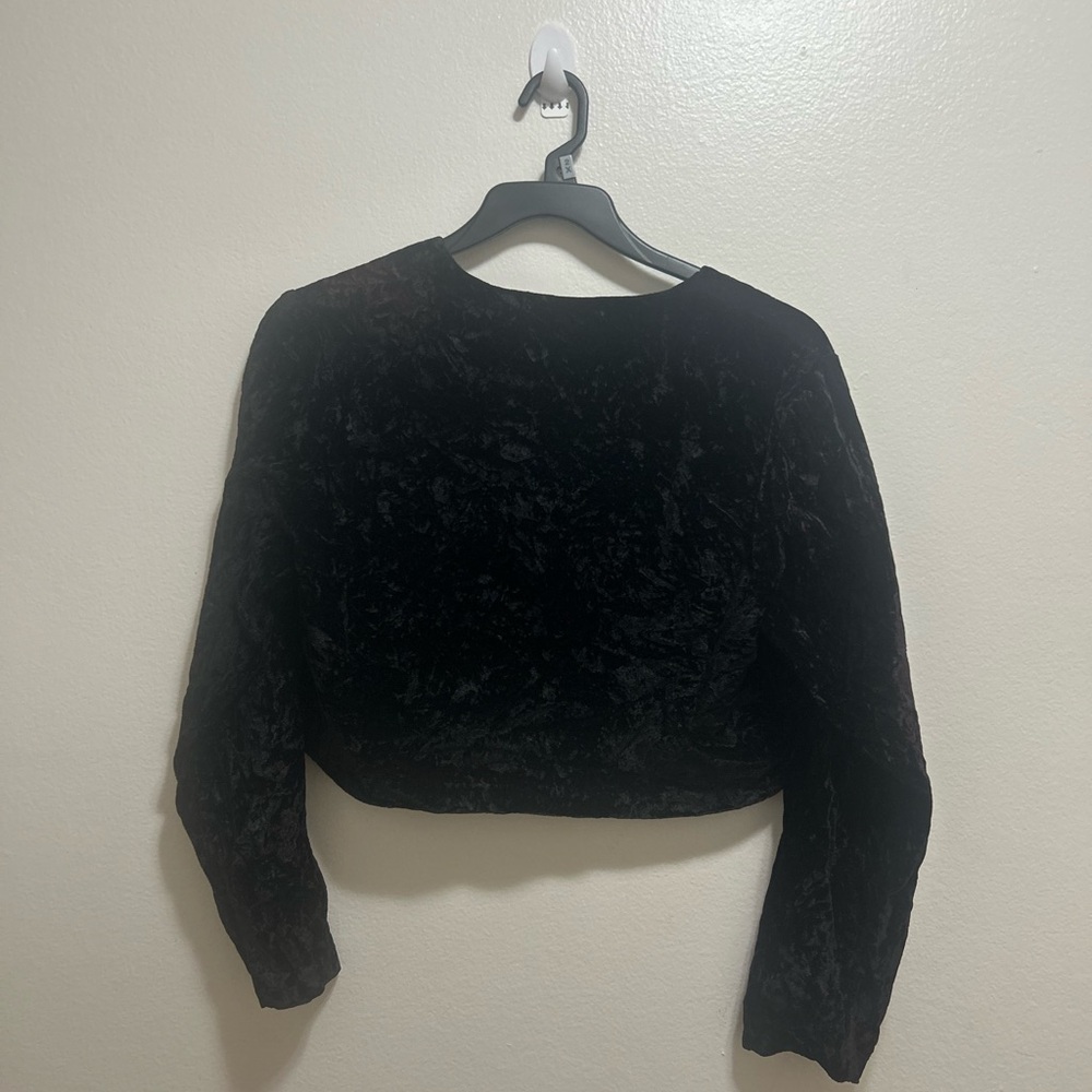 R&K Black Velvet Women's Sweatshirt